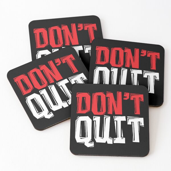 Item preview, DON'T Quit - Powerful Motivational Quote designed and sold by typoinspired.