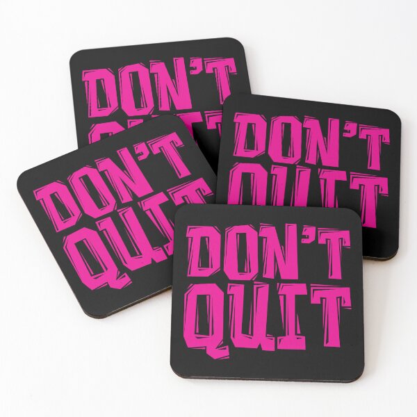 Item preview, DON'T Quit - Powerful Motivational Quote designed and sold by typoinspired.