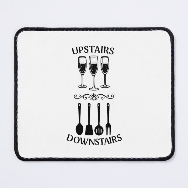 Item preview, Upstairs, Downstairs Vintage Champagne & Kitchen Utensils Split Design designed and sold by yaney85.