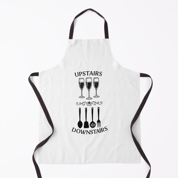 Item preview, Upstairs, Downstairs Vintage Champagne & Kitchen Utensils Split Design designed and sold by yaney85.