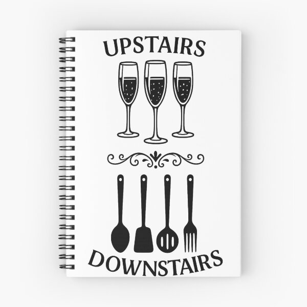 Item preview, Upstairs, Downstairs Vintage Champagne & Kitchen Utensils Split Design designed and sold by yaney85.