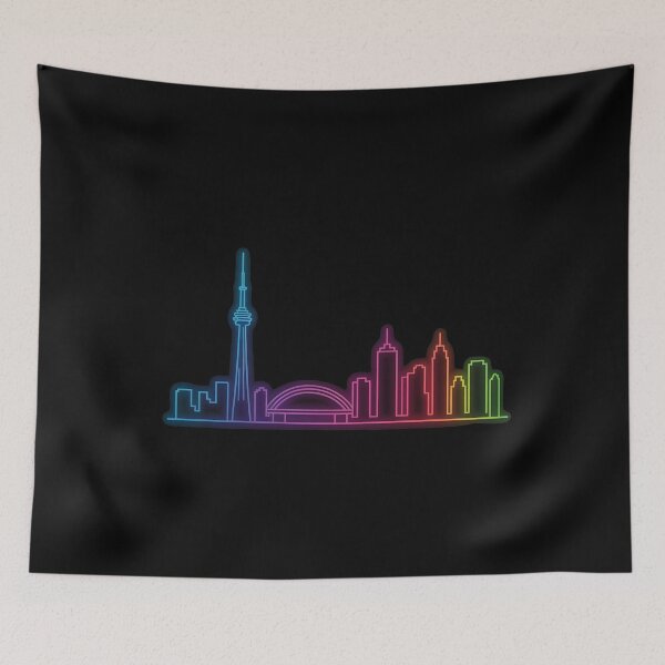 Item preview, Toronto City Skyline – Minimalist Neon Travel Souvenir Design designed and sold by Paper Drip.