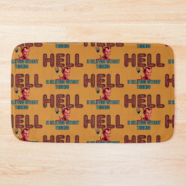 Item preview, Hell Is Believing Without Thinking – Dark Atheist Logic Quote Design designed and sold by Zachlogic.