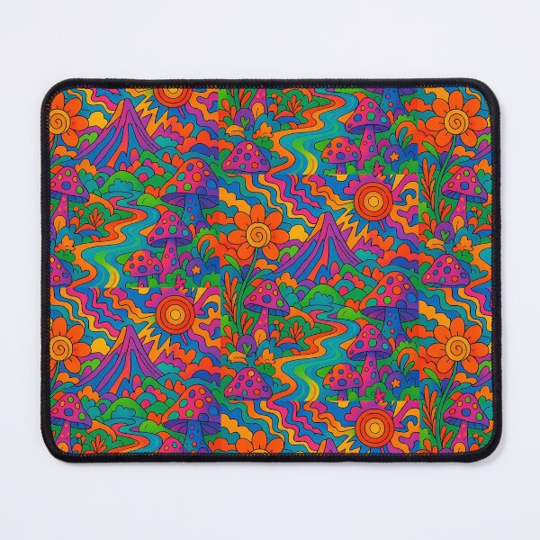 Item preview, Psychedelic Trippy Landscape | Vibrant Colorful Fantasy Illustration designed and sold by glamoursh.