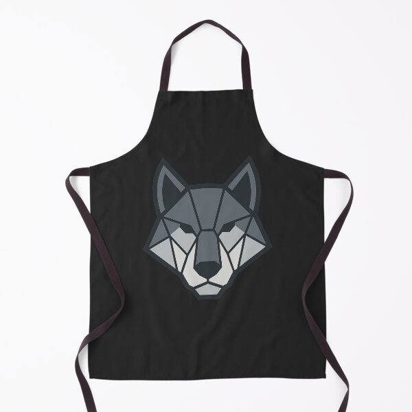 Item preview, Geometric Wolf Head – Low Poly Symmetrical Animal Design designed and sold by Bratak.