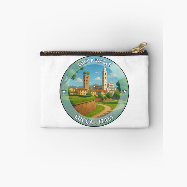 Item preview, Lucca City Walls Tuscany Italy - Iconic Landmark Travel vacation destination souvenir stamp  designed and sold by inkNext.