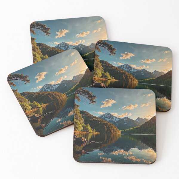 Item preview, Morning mood at the mountain lake designed and sold by PixelParadies.