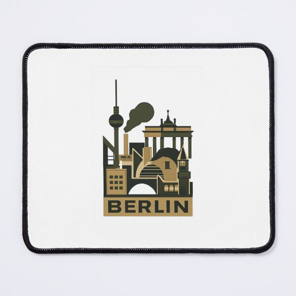Item preview, Bauhaus Berlin Art Print | Geometric Industrial Landmark Poster designed and sold by Custom-Arts-AI.