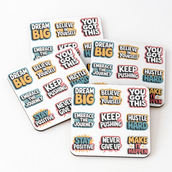Item preview, Vibrant Motivational Affirmations Quotes designed and sold by Bela Mehta.