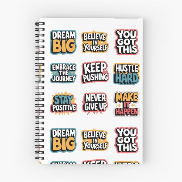 Item preview, Vibrant Motivational Affirmations Quotes designed and sold by Bela Mehta.