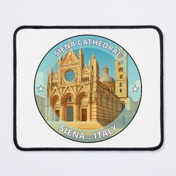 Item preview, Siena Cathedral Italy - Iconic Landmark Travel vacation destination souvenir art stamp designed and sold by inkNext.