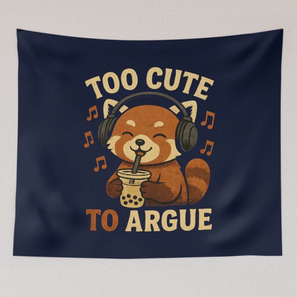 Item preview, Funny Red Panda: Too Cute To Argue- International Day of Peace designed and sold by DemureArtsy.
