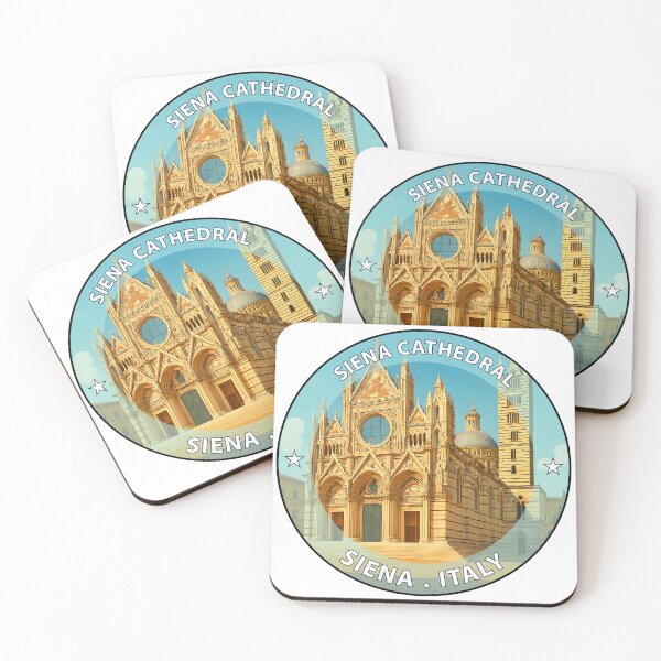 Item preview, Siena Cathedral Italy - Iconic Landmark Travel vacation destination souvenir art stamp designed and sold by inkNext.