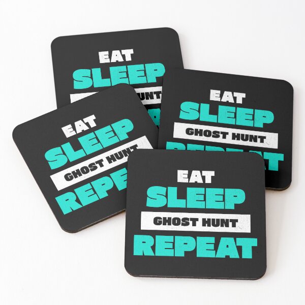 Item preview, Eat Sleep Ghost Hunt Repeat – Funny Paranormal Ghost Hunting T-Shirt designed and sold by LifmusGoDesigns.