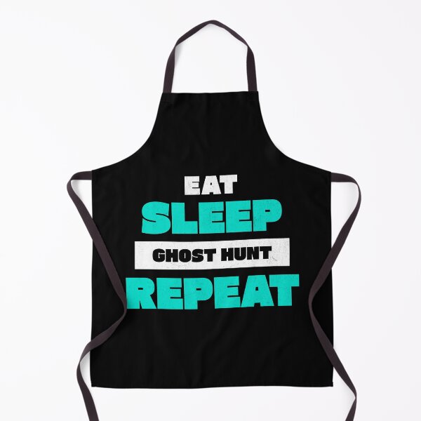 Item preview, Eat Sleep Ghost Hunt Repeat – Funny Paranormal Ghost Hunting T-Shirt designed and sold by LifmusGoDesigns.