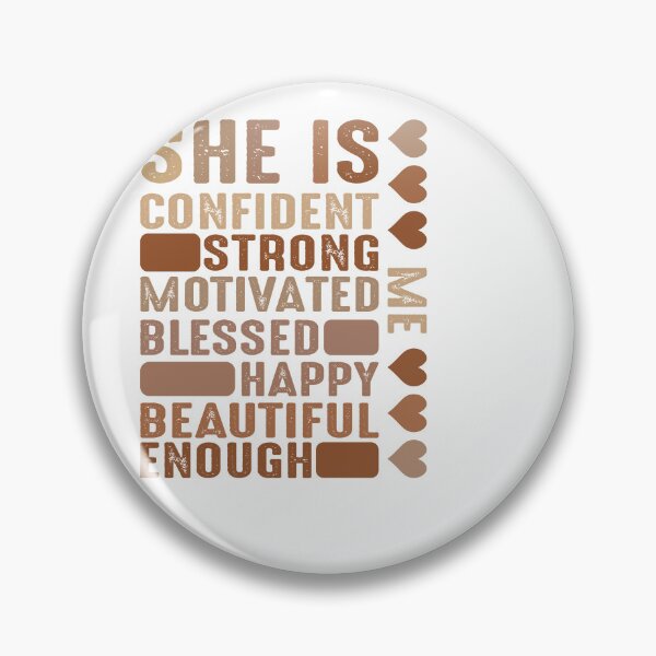 Item preview, She Is Confident Strong Motivational designed and sold by artcultreone.