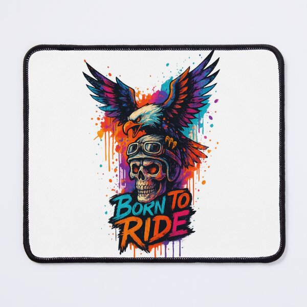 Item preview, Graffiti Skull Eagle – Born to Ride designed and sold by Maggrafi.