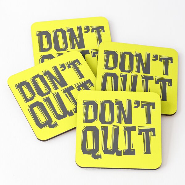Item preview, DON'T Quit - Gym Motivational Quotes designed and sold by typoinspired.