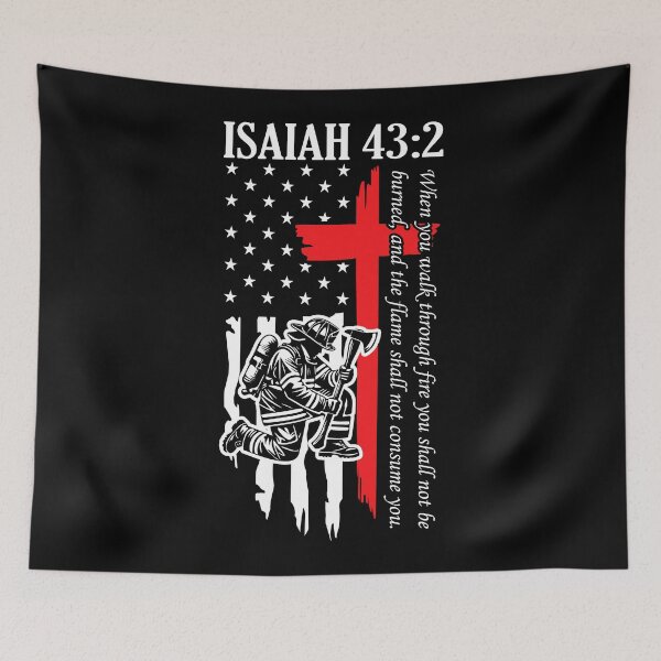 Item preview, firefighter bible verse white designed and sold by MYpngShop.