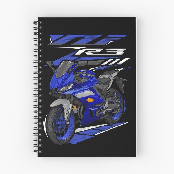 Artikelvorschau, Yamaha YZF-R3 2020-2021 (Team Yamaha Blue) für Motorradfahrer entworfen und verkauft von MotoApparelHub.