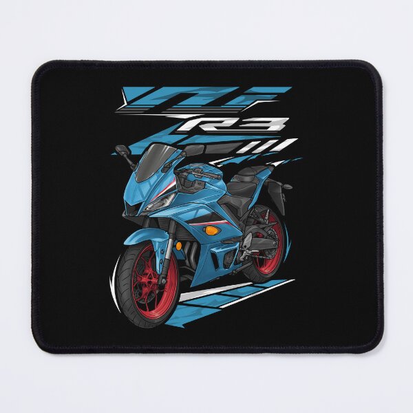 Item preview, Yamaha YZF-R3 2021 (Electric Teal) for Motorcycle Riders designed and sold by MotoApparelHub.