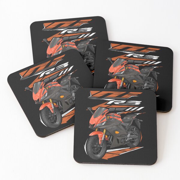 Item preview, Yamaha YZF-R3 2022 (Vivid Orange) for Motorcycle Riders designed and sold by MotoApparelHub.