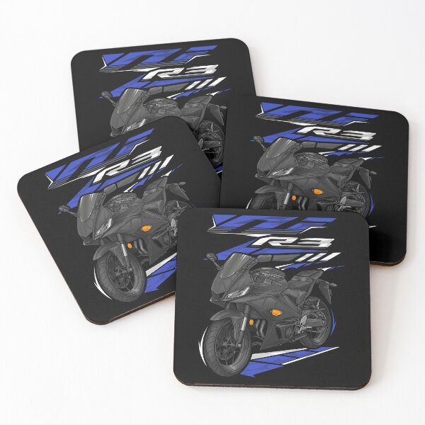 Item preview, Yamaha YZF-R3 2022-2023 (Midnight Black) for Motorcycle Riders designed and sold by MotoApparelHub.