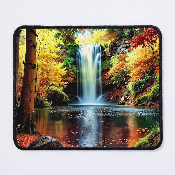 Item preview, Autumn waterfall in the Goldwald designed and sold by PixelParadies.