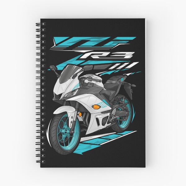 Item preview, Yamaha YZF-R3 2024 (Vivid White) for Motorcycle Riders designed and sold by MotoApparelHub.