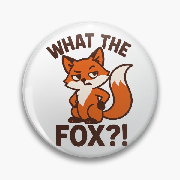 Item preview, What the Fox?! – Funny Fox Pun Cartoon Design designed and sold by futurekidlets.