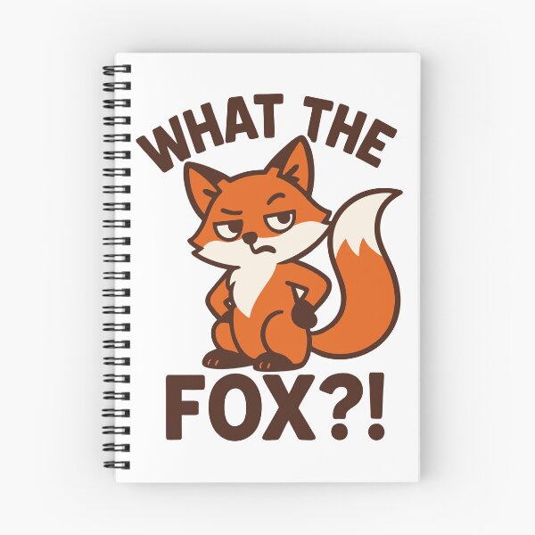Item preview, What the Fox?! – Funny Fox Pun Cartoon Design designed and sold by futurekidlets.