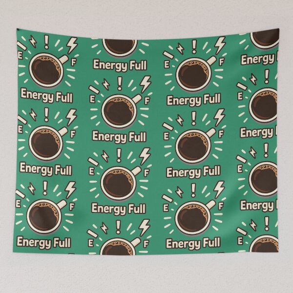 Item preview, Energy Full Coffee Cup – Funny Caffeine Boost Design designed and sold by graphicnew.