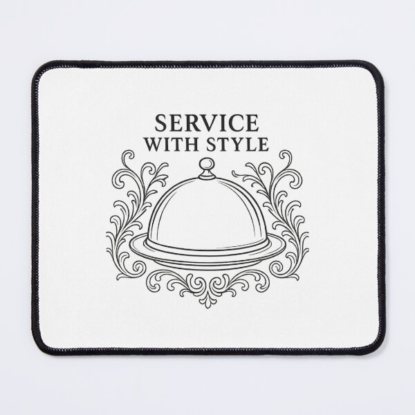 Item preview, Service with Style Downton Inspired Silver Tray Line Art designed and sold by yaney85.