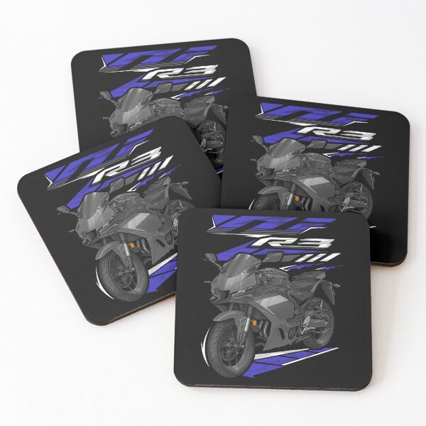 Item preview, Yamaha YZF-R3 2025 (Matte Stealth Black) for Motorcycle Riders designed and sold by MotoApparelHub.