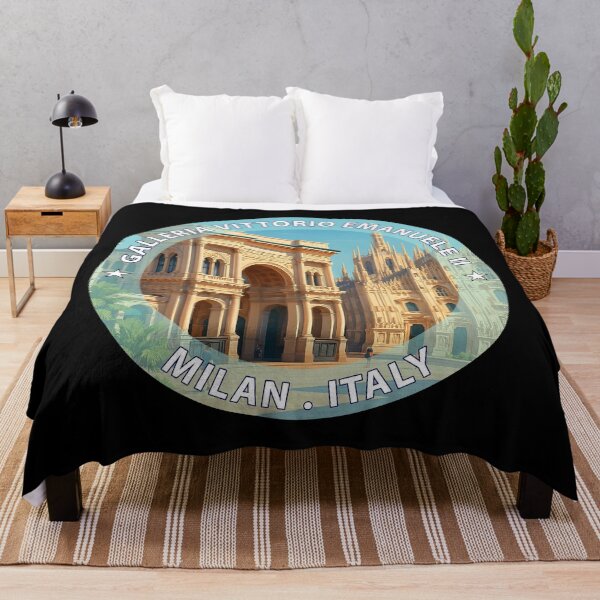 Item preview, Galleria Vittorio Emanuele II Milan Italy - Iconic Landmark Travel vacation destination souvenir art stamp designed and sold by inkNext.