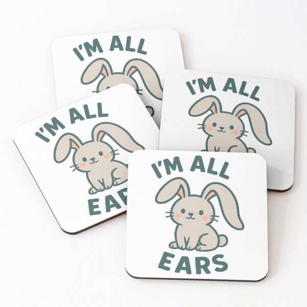 Item preview, I’m All Ears – Cute Bunny Pun Cartoon Design designed and sold by futurekidlets.