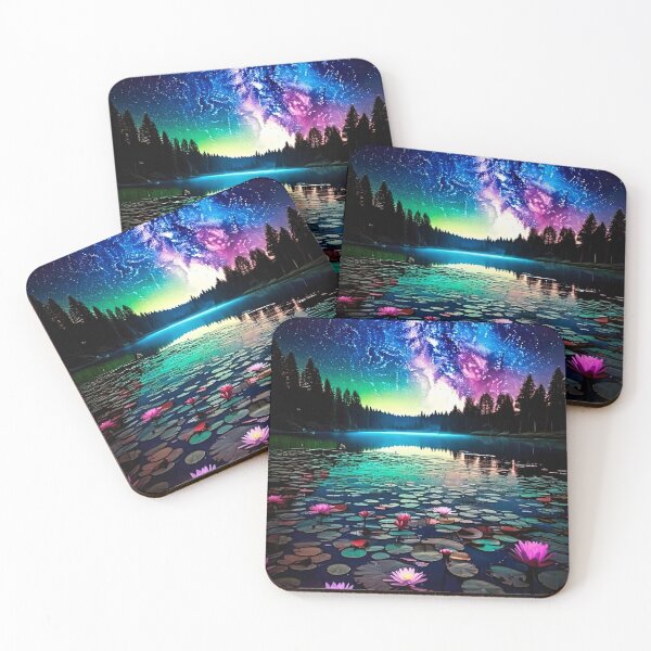 Item preview, Cosmic Water Lilies designed and sold by PixelParadies.