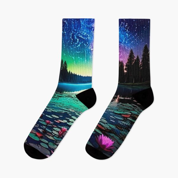 Item preview, Cosmic Water Lilies designed and sold by PixelParadies.