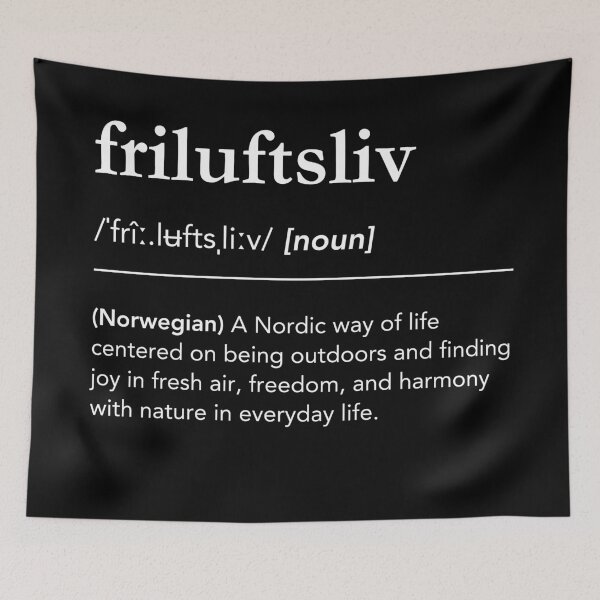 Item preview, Friluftsliv Definition, Scandinavian lifestyle, Outdoor Living Word Art designed and sold by lagunaklein.