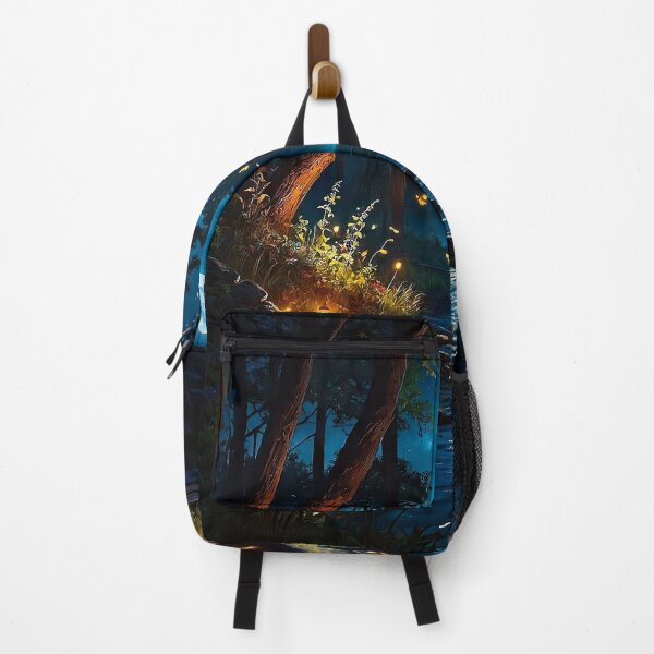Item preview, Moonlit night in the firefly forest designed and sold by PixelParadies.