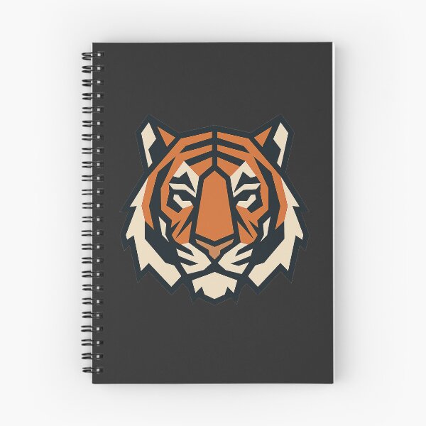 Item preview, Geometric Tiger Head – Low Poly Symmetrical Animal Design designed and sold by Bratak.