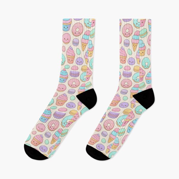 Item preview, Seamless pattern of kawaii-style cupcake designed and sold by KasidetChitpool.