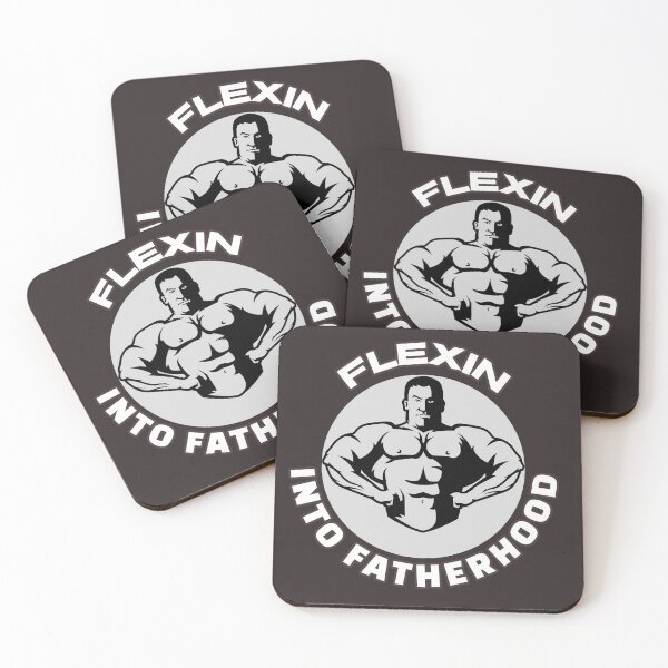 Item preview, Fathers day flex into Fatherhood Tee designed and sold by wombathole.