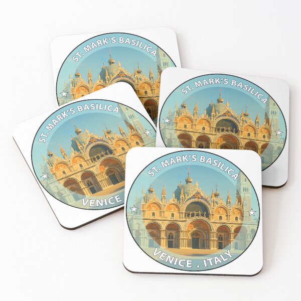 Item preview, St. Mark’s Basilica Venice Italy - Iconic Landmark Travel vacation destination souvenir art stamp  designed and sold by inkNext.