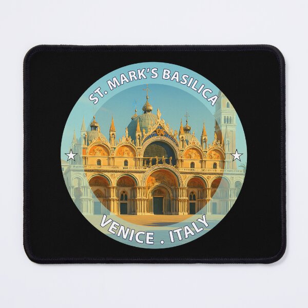 Item preview, St. Mark’s Basilica Venice Italy - Iconic Landmark Travel vacation destination souvenir art stamp  designed and sold by inkNext.