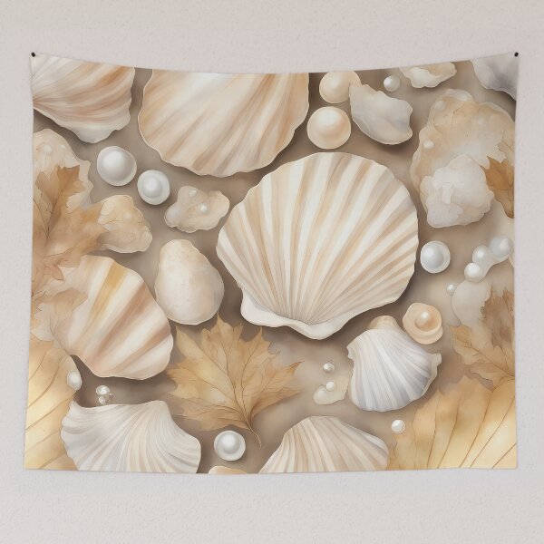 Item preview, Seashells and Pearls designed and sold by CalmnessbyChoice.