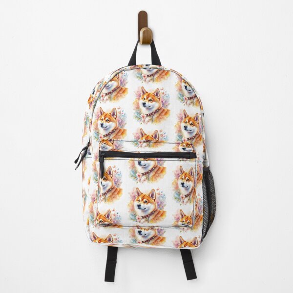 Item preview, Vibrant Shiba Inu Dog Amid Blossoming Colors designed and sold by Wags & Tails.