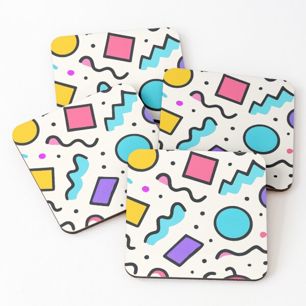 Item preview, Seamless Memphis-style abstract pattern with geometric shapes designed and sold by KasidetChitpool.