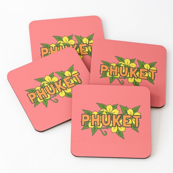 Item preview, Phuket Thailand Sticker – Sunny Yellow Blossoms designed and sold by kacperartdesign.