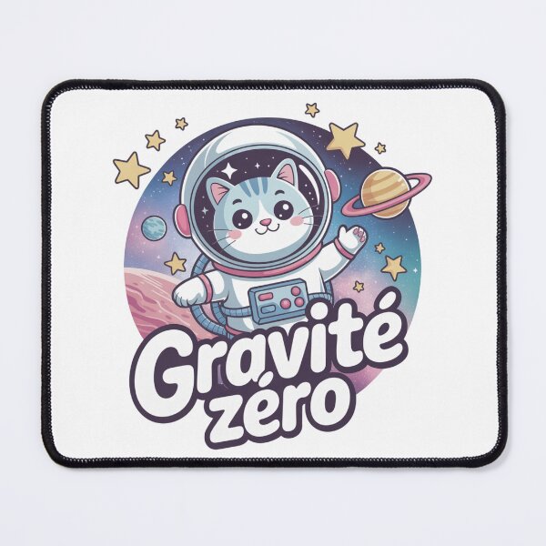 Item preview, Kawaii Astronaut Cat – "Zero Gravity" – Humor, Geek, Space & Manga Cartoon designed and sold by StarWearPlanet.